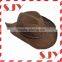 Unisex Woven Straw Cowboy Hat with Shapeable Brim