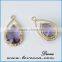 Fashion Gold Silver Plated Carved Framed Glass Pendant Jewelry