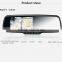 Android rear view mirror support wifi /3g/bluetooth/gps navigator/dvr/back up camera