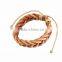BOSHIHO handmade leather bracelet/leather anchor bracelet/leather charm bracelet