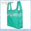 Recycle packable shopping bag & resuable foldable tote bag in Green color