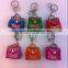 KN001 High quality custom Leather Animal keychain/ leather keychain/promotional keychain