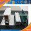 Wooden grain aluminium extrusion / aluminium white powder coating / powder coated aluminium used for outdoor structure