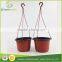 plastic flower hanging flower pots vertical garden pots
