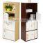 Modern 4 Cube Shelf With Doors
