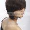 Fashion long bang synthetic short hair style wig, pull through wigs