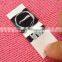 off white cotton woven label,center fold size woven tags
