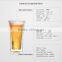400ml clear borosilicate double wall beer glass wholesale starbucks mug
