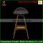 2016 Good quality modern wooden erik erik buch bar stool high chair leather seat