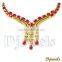 Natural Ruby Necklace Sets, Bridal Necklace Sets, Diamond Jewelry