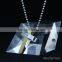 Fashion jewelry stainless steel rhinestone cross pendant