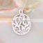 2015 newest brass jewelry tree of life pendant necklace with rhinestones