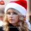 2017 new Non-woven Plush Santa Hat High Quality Christmas Hat