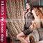 Wholesale Black Flowear Pattern Seductive Women Sexy Lingerie Tattoo Body Stocking