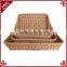 Eco-friendly PE plastic rattan basket for hotel storage equipment