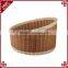 Handcraft decoration rattan bakery store or supermarket using bread display stand