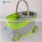 easy going mop and power saving spin mop with two wheels