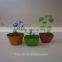 biodegradable bamboo fiber mini flower pot