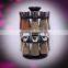 BSCI audit factory glass herb jar set with revolving stand