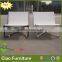 Outdoor use aluminum Texti fabric lounge chairs table set