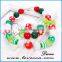 Small Colorful balls green girls' bowknot Christmas charm ornament bracelet
