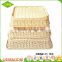 Custom cheap stackable woven heated durable rising square plastic bread fruit basket