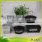 Home decoration black and sliver bag shape flower pot for balcony