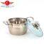 Longfei High Quality 5pcs Stainless Steel Soup Pot Kitchen Cookware With Decal