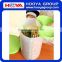 1.5L Round Transparent Plastic Three Portion Cereal Storage Container Bulk Cereal Dispenser Food Dispenser