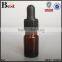 2017 hot sale essential oil glass bottle brown 5 ml 10 ml oil glass bottle with brown dropper