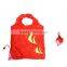 Black panda shape folding shoulder bags pet theme foldable tote shopping bags