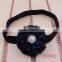 Colorful pearl baby chiffon flower hair band
