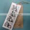 2017 China high quality garment kraft paper Hang Tags Swing tags