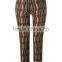 nice design mid-rise printed straight fashion trousers for women