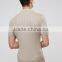 Short Sleeve Button Placket Stone Ribbed Knit Men's 52% Viscose 48% Acrylic 200gsm Casual Skinny Slim Fit Polo Collar T-Shirt