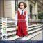 School Uniform Factory Wholesale Red School Pinafore Dress