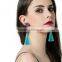 Fashion Shiny Rhinestone Colorful Long Tassel Dangle Earrings