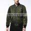 MGOO High Quality Green Nylon Bomber Jackets Custom Long Sleeves Ruffles Padded Cotton Winter Mens Tops
