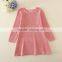 Kids CNY sweater dresses, black knitting girl's sweater, round collar long sleeve valentine's day sweater dress