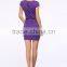 2016 high quality short sleeve cut-out design summer women dress