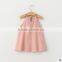 F10017A New Style Girls Tassel Halter Dress Pattern Girls Summer Dress