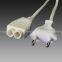 Energy saving cup chandeliers Fongkit 2 way led stecke splitters 250D2 for LED 5050 SMD Warm Cool White Light Corn Bulb