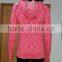 women space dyeing fashion sports seamless hoodies with cover stitckhes