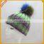 Stable Hat Wholesale Top Quality Arcylic Fabric Custom Knitting Hasoft Knitted Beanie Fur Bobble Pom Ski Winter Hats