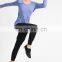 Pofessional blank design women long sleeve fitness shirts gym custom logo in bulk with thumb cuffs
