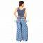 New 100%Cotton Handmade Women's Summer Trousers Loose Wide Leg Lounger Aladin Style Palazzo Yoga Pants