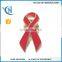 Custom metal pin red ribbon badges pin