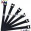 Factory Black Back to Back hook and loop cable tie with high quality low price logo color