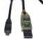 USB RS232 to Mini 4p adapter cable FTDI Programming Cable and Remote Control for Uniden Scanner USB-1 Replacement