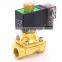 GOGO Normally open Brass high temperature steam 2 way solenoid electric valve for hot water 3/8 AC220V Orifice 15mm PTFE